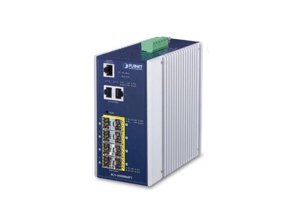 Planet IGS-10080MFT 8 100/1000X SFP + 2-Port 10/100/1000T 